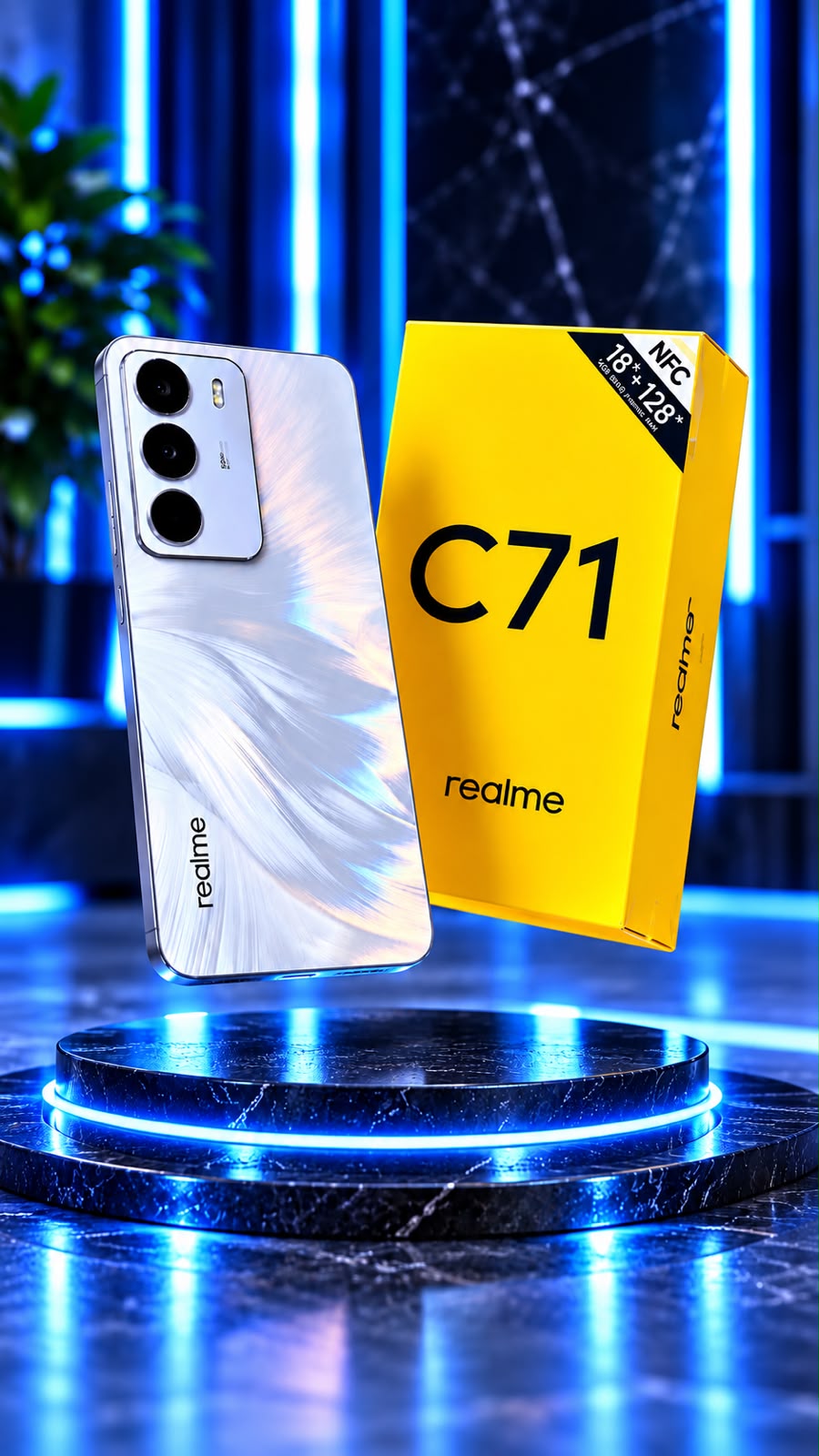 Smartphone Realme C71 – 128GB ou 256GB | Tela 90Hz | Bateria 5000mAh